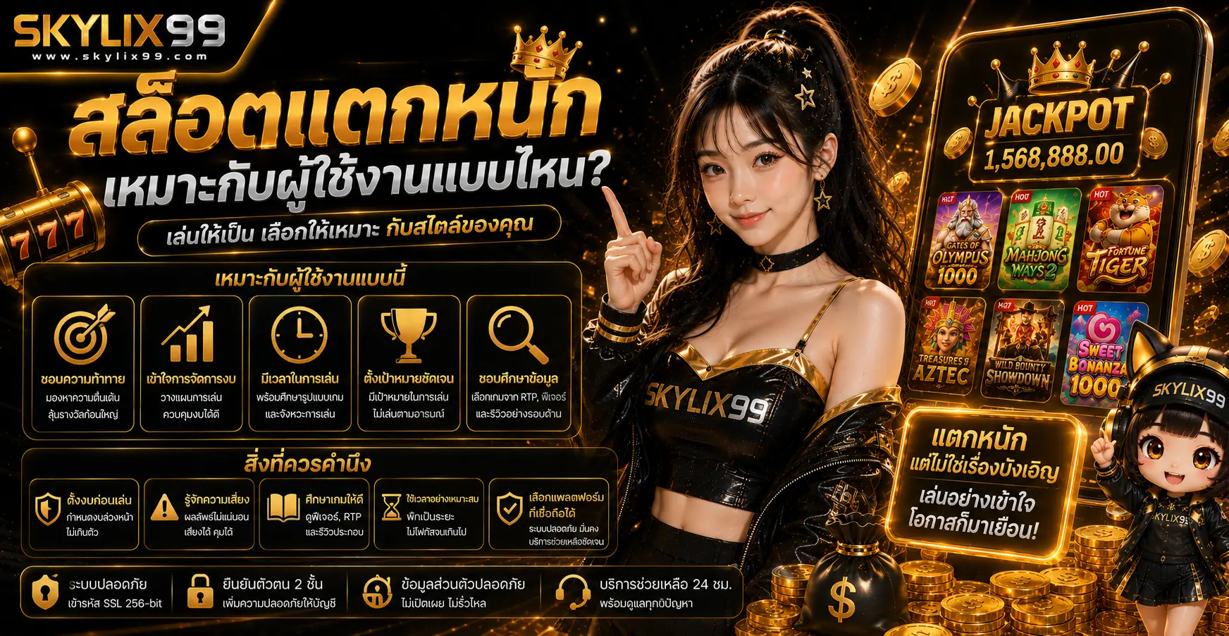 สล็อตแตกหนัก เหมาะกับผู้ใช้งานแบบไหน